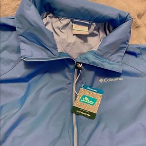 Periwinkle Blue Colombia Windbreaker Jacket
